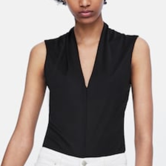 zara bodysuit black